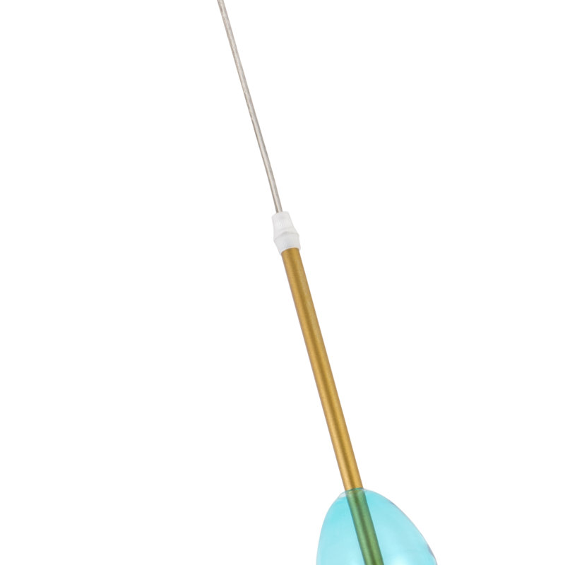 1 - Light Blue/Grey/Clear/Gold Pendant