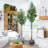 Worley 108'' Faux Olive Tree Tree in Pot