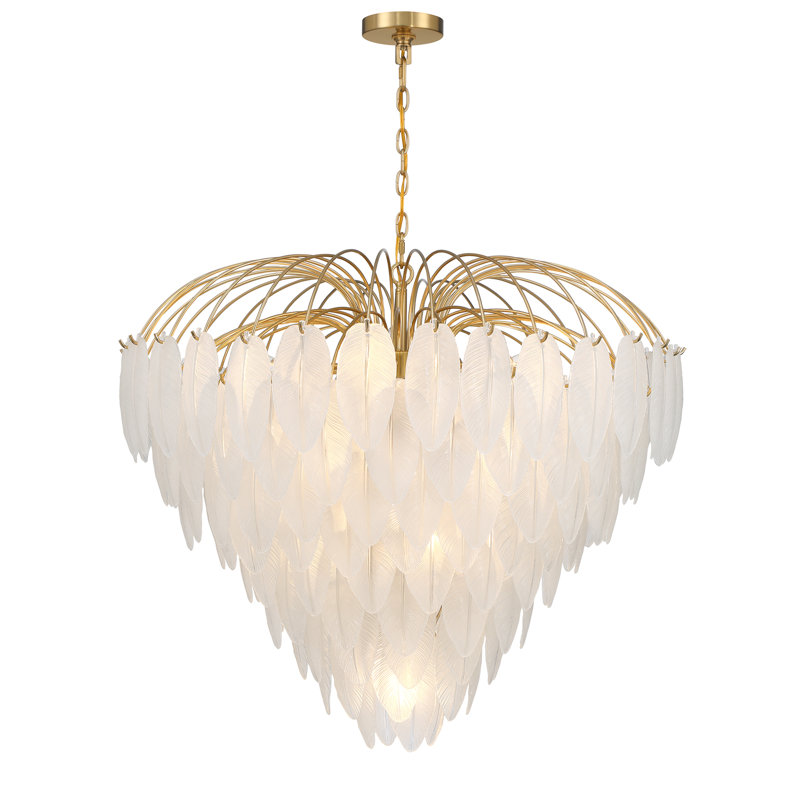 Boa 15-Light Chandelier in Warm Brass by Breegan Jane