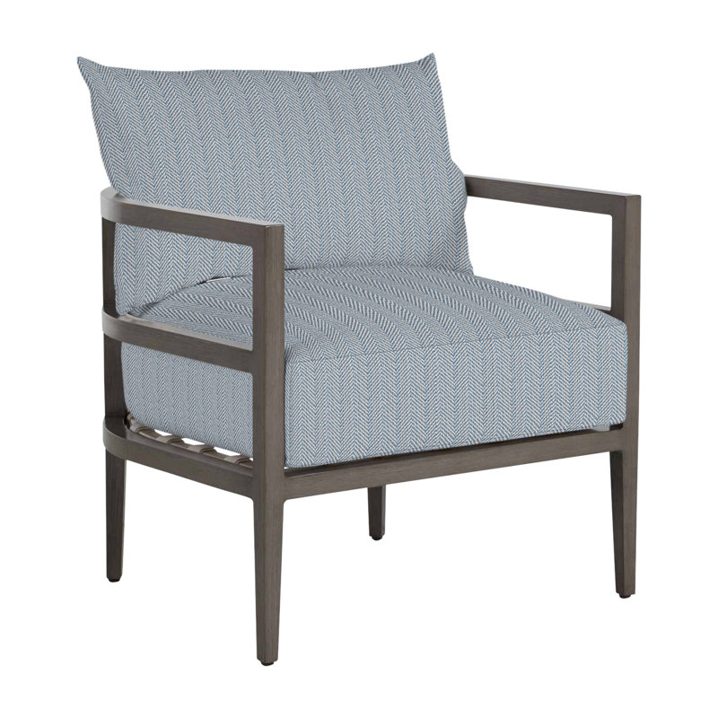 Chaise de patio Santa Barbara, Pas de soudure, Perigold Ishi Platinum, Standard Plus