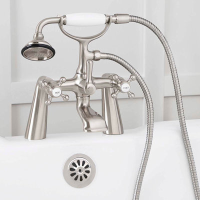 Mason Hill 3 Handle Clawfoot Tub Faucet with Hand Shower and Diverter