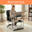 Bureau d'ordinateur à hauteur ajustable avec roulettes