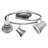 Rail & Spots 17.8'' 3 -Light Rail Track Kit with Dimmable and Adjustable Head