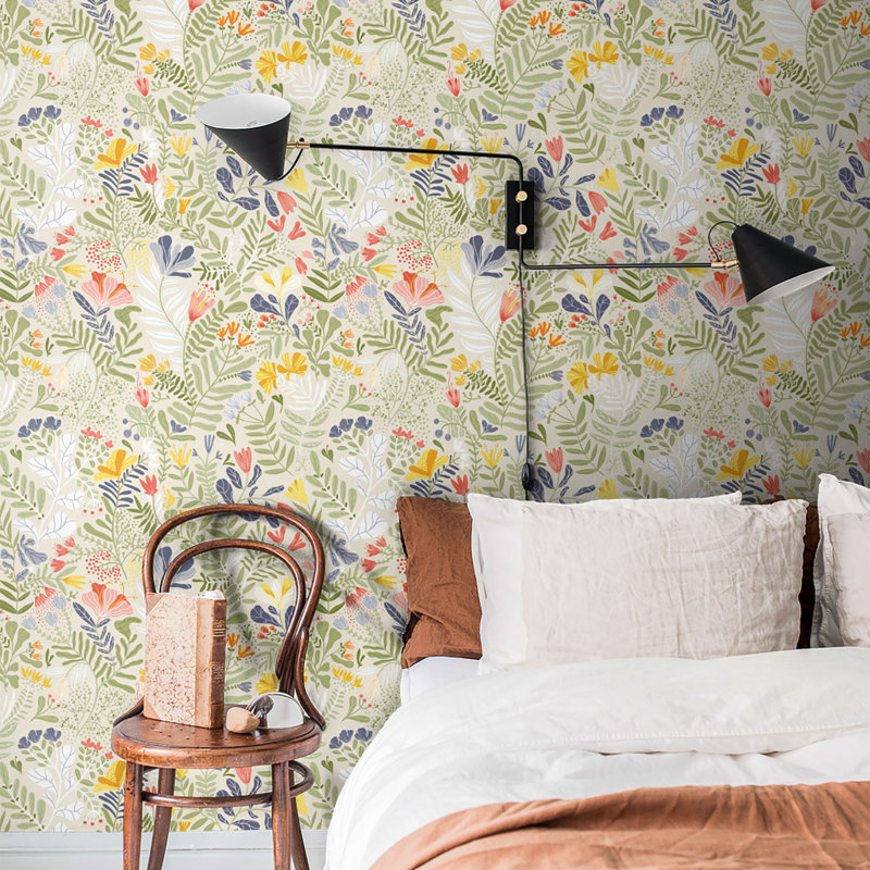 Cahterine 10.05m x 53cm Wallpaper Roll, Beige