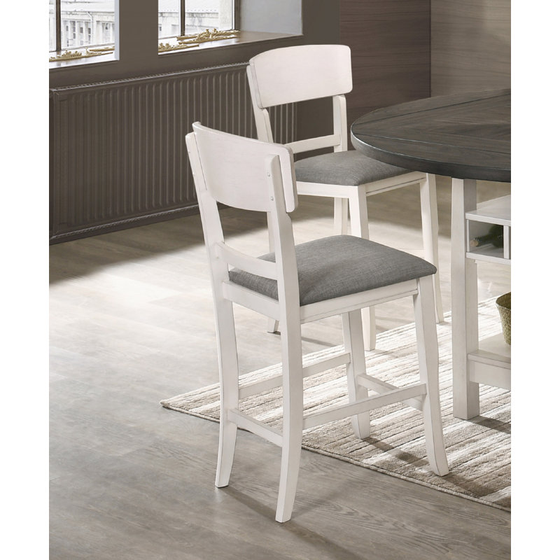 Chaise de salle à manger 2 pièces, Blanc
