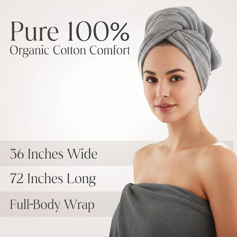 Organic Set, Natural, 6 Piece Towel Set