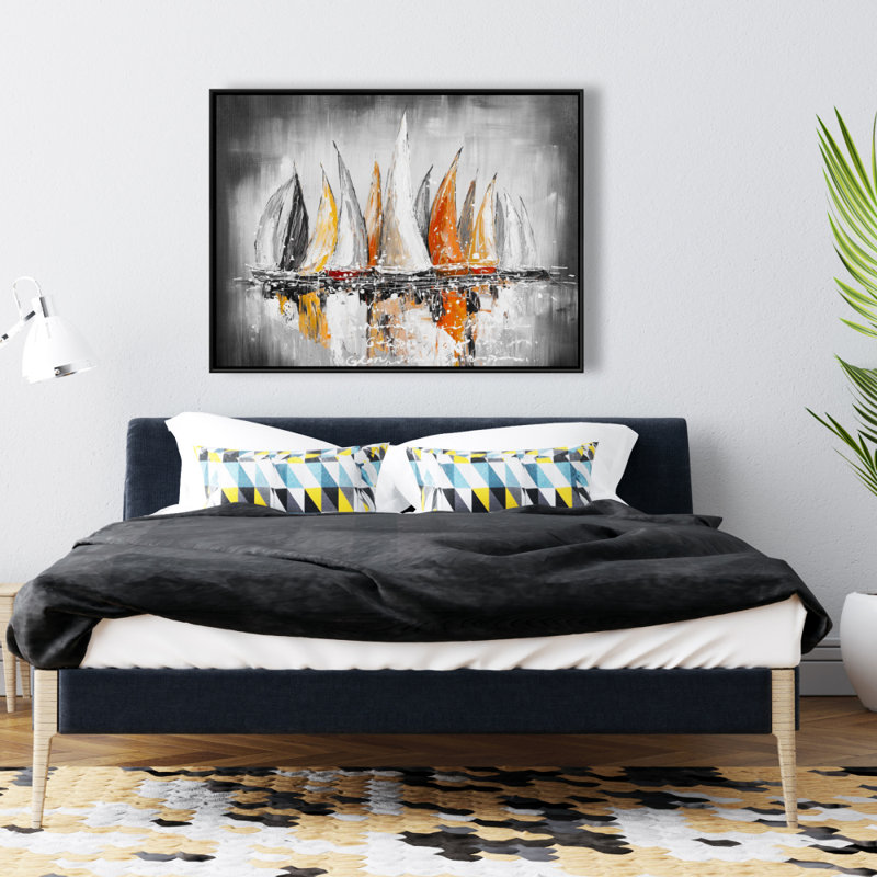 Sails On The Winds Print On Canvas