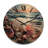 Seashell At Beach Symphony Pointillism - Animals Oversized Wood Wall Clock-1166062475