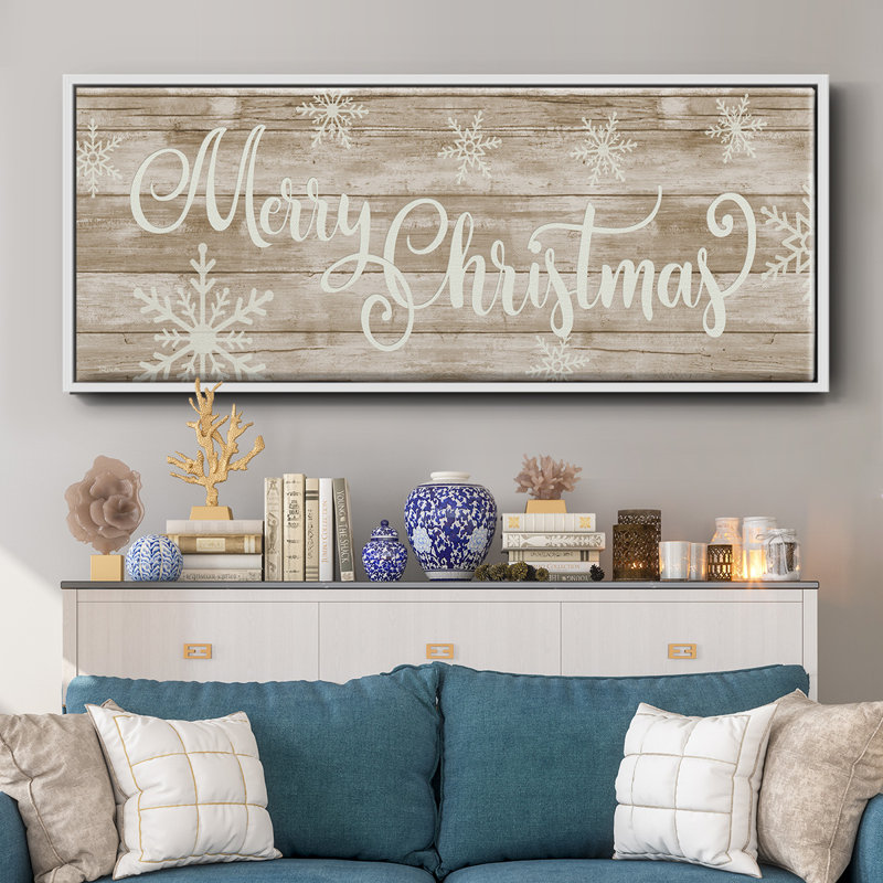 Merry Christmas - toile encadrée, H 24 po x l 60 po