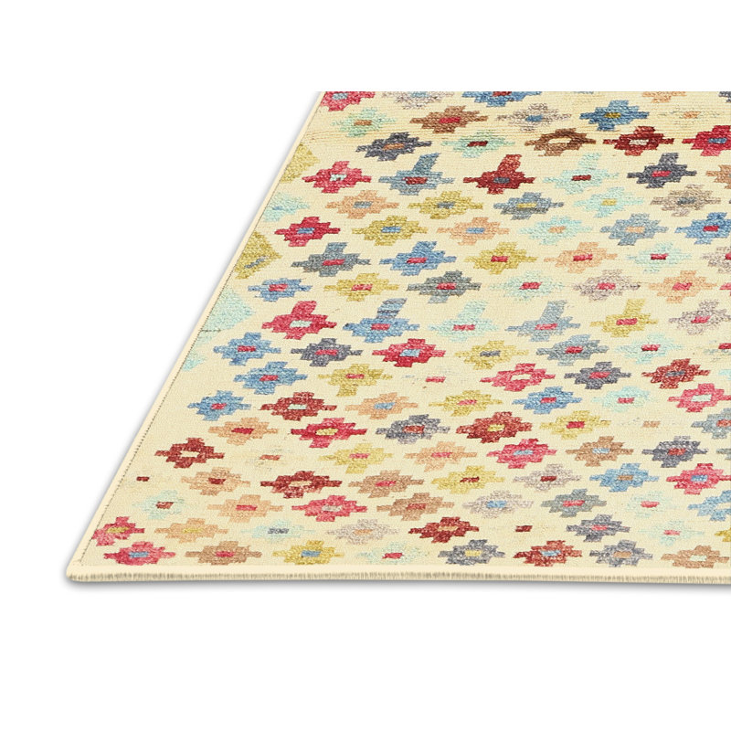 Geometric Indoor Rug, Rectangle 3' x 5'
