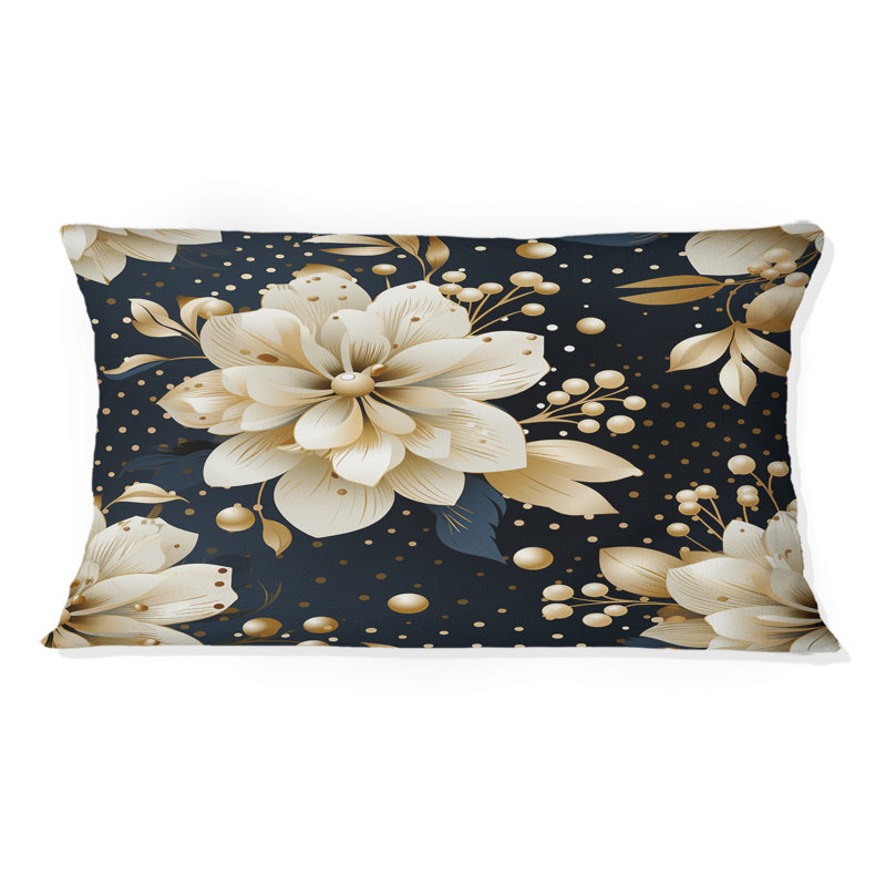 Victorian Elegance Motif à pois III - Coussin en polyester à pois