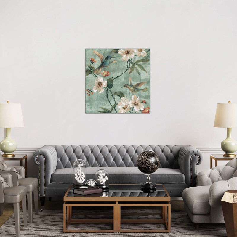 Gilded Storm III by Chris Paschke - Print on Canvas, 93.98 cm H x 93.98 cm W, Wrapped Canvas