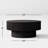Round Drum Coffee Table with Storage-389920643-393056295