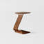 15" Modern C-Shaped Side Table With Wheels-168807352