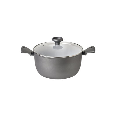 Earthpan Recycled induction Dishwasher Safe Stock Pot with Toughened Glass Lid -28cm / 7.5 Litre