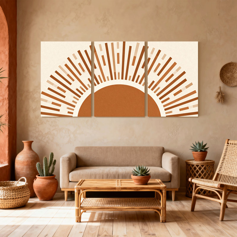 Ensemble de 3 impressions d'art sur toile, H 36 po x l 72 po