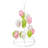 14.25" Pink White and Green Cut-Out Easter Egg Tree Tabletop Decor