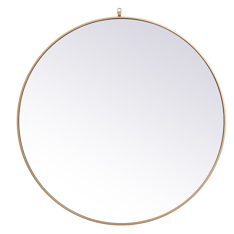 Miroir Cassie, Laiton, 45 po x 45 po