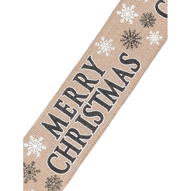 Ruban à motif «Merry Christmas»