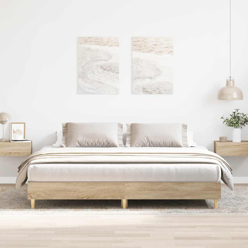 Bed Frame, European Kingsize (160 x 200cm), Sonoma Oak
