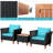 Alizandra Acacia 2 - Person Patio Conversation Set with Cushions-1922862591