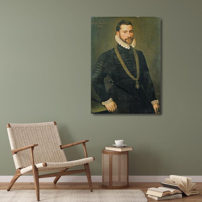 «Portrait of a Man» par Frans Pourbus l'Ancien - Toile tendue avec châssis, H 40 po x l 28 po