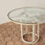 Glen Ellen Round Glass Dining Table