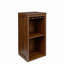 Armoire à vin modulaire de couleur brun noyer avec tablettes de rangement et huche pour salle à manger