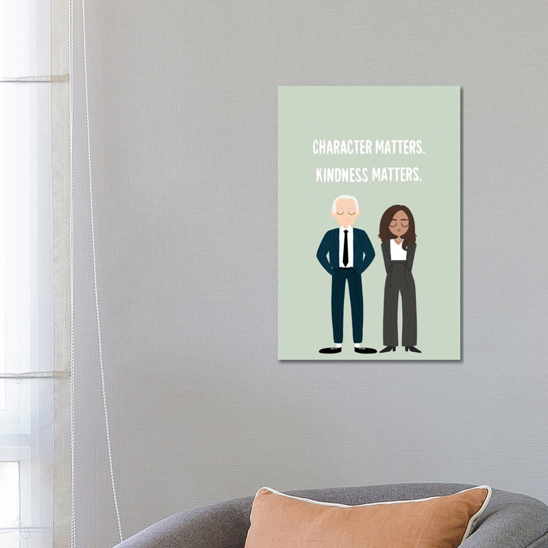 Character Matters, Kindness Matters by The Beau Studio - Wrapped Canvas Print, 66.04 cm H x 45.72 cm W
