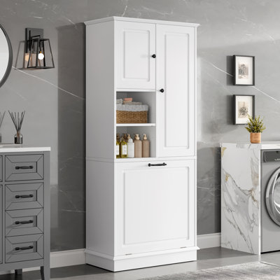 Tall Storage Cabinet with Adjustable Shelves