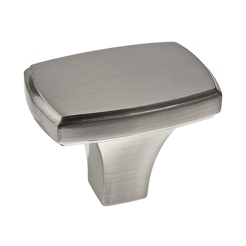 Expression Rectangle Knob, Brushed Nickel