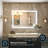 Martrez Frameless LED Lighted Bathroom / Vanity Mirror with Brightness Adjustable, Memory Function, Anti-fog-1253607494