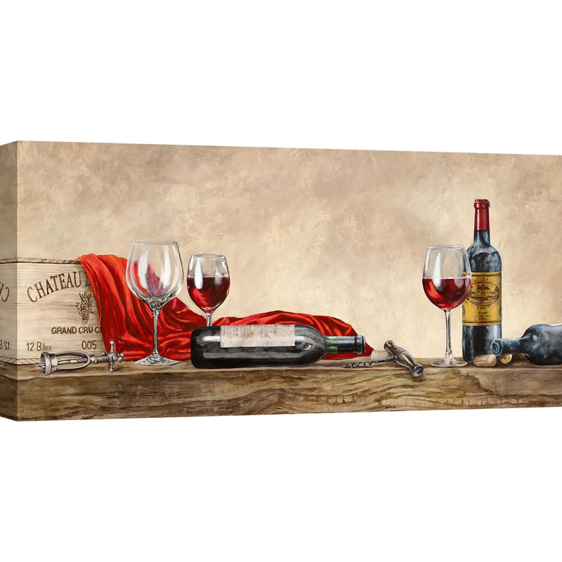 Grand Cru Wines by Sandro Ferrari - Wrapped Canvas Painting, 50cm H x 100cm W x 4cm D
