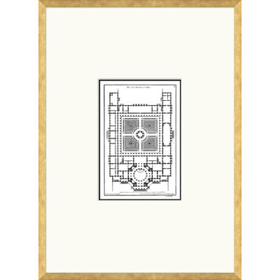 Plan d'étage royal - impression sur papier (C)
