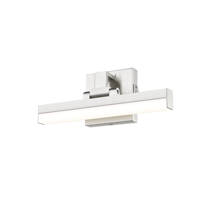 Éclairage pour meuble-lavabo Brendyn, Nickel brossé, 5"H x 13"W x 3"D, 13 W
