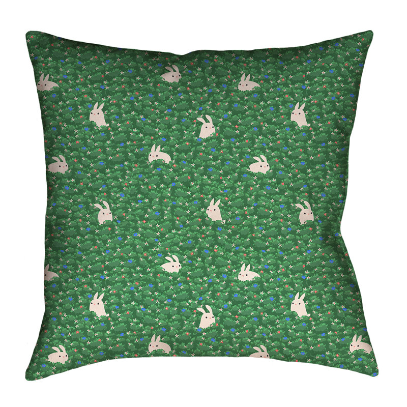 Housse de coussin Katelyn Elizabeth, 14 po x 14 po, Jade, Faux lin