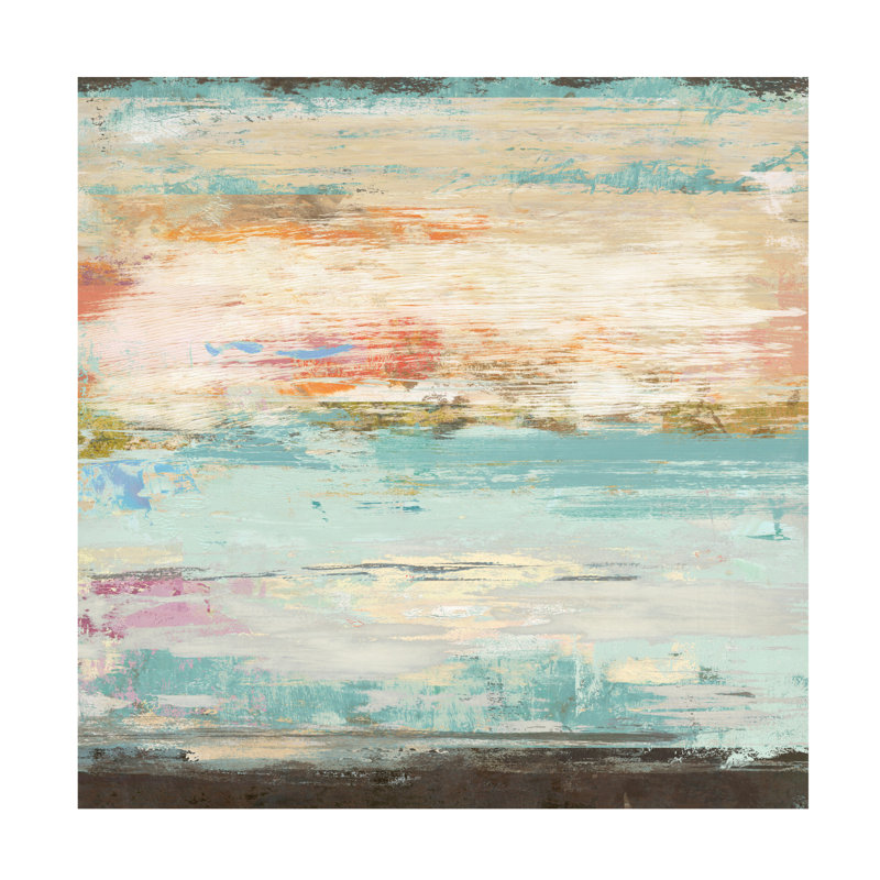 Art sur toile «Oasis» par Suzanne Nicoll, H 24 po x l 24 po x P 2 po
