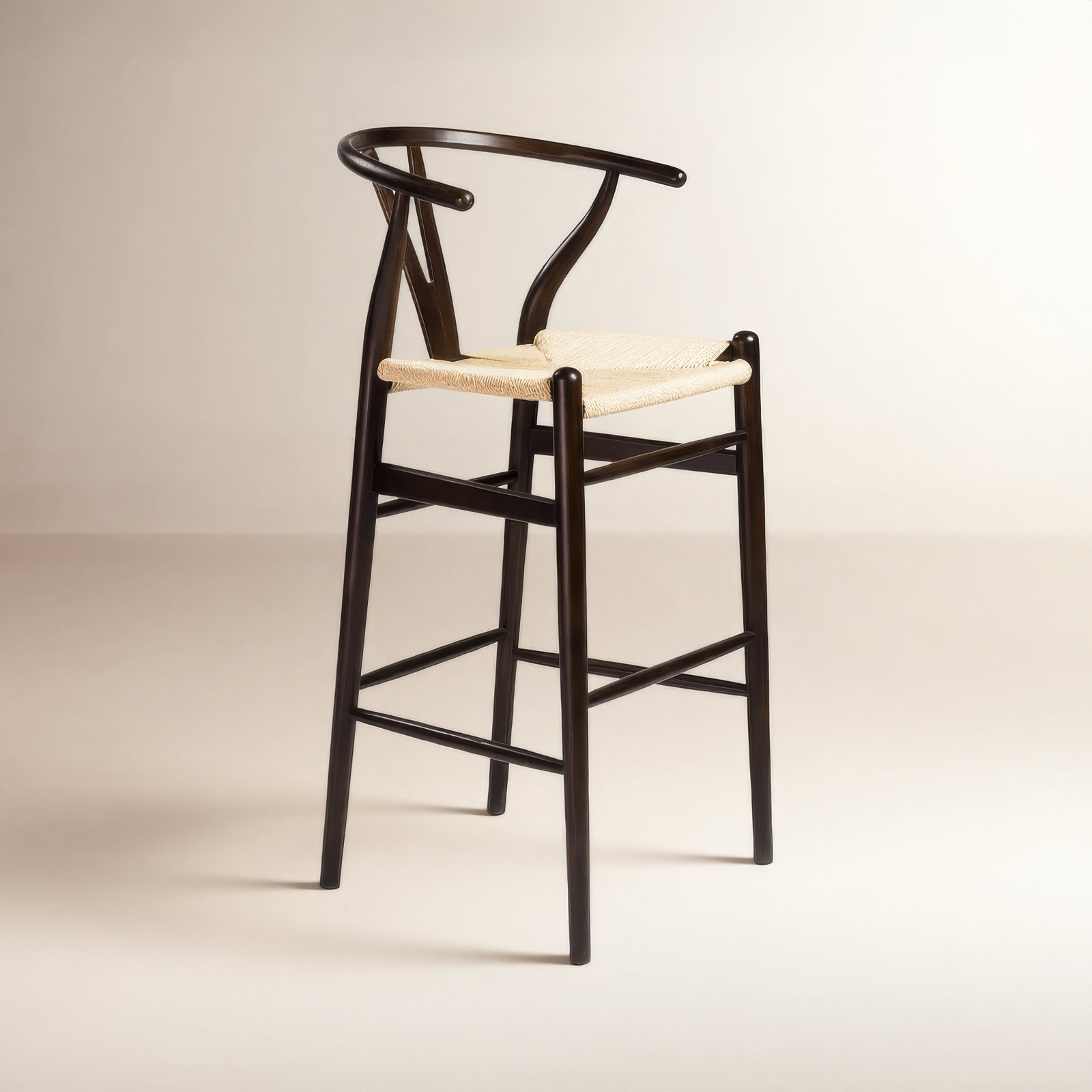 Fairbanks Solid Wood Bar/Counter Stool, Bar Stool (30.3" Seat Height), Walnut, Natural
