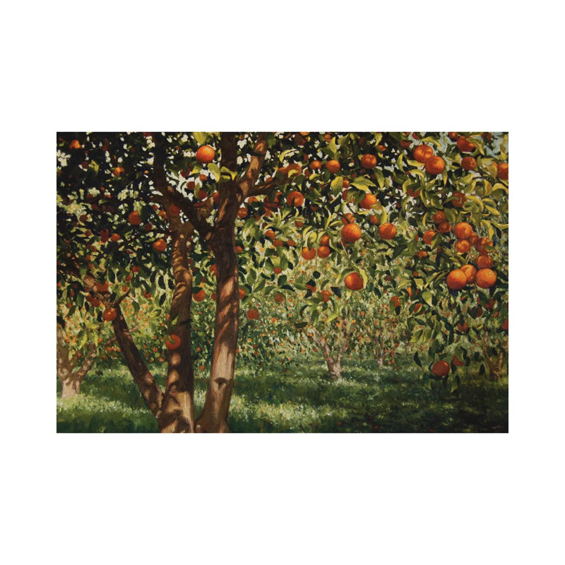 Silence Under The Oranges II, 2012 by Angus Hampel - Gallery-Wrapped Canvas Giclée on Canvas, 30.48 cm H x 45.72 cm W