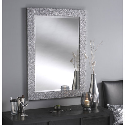 Wood Flat Wall Mirror