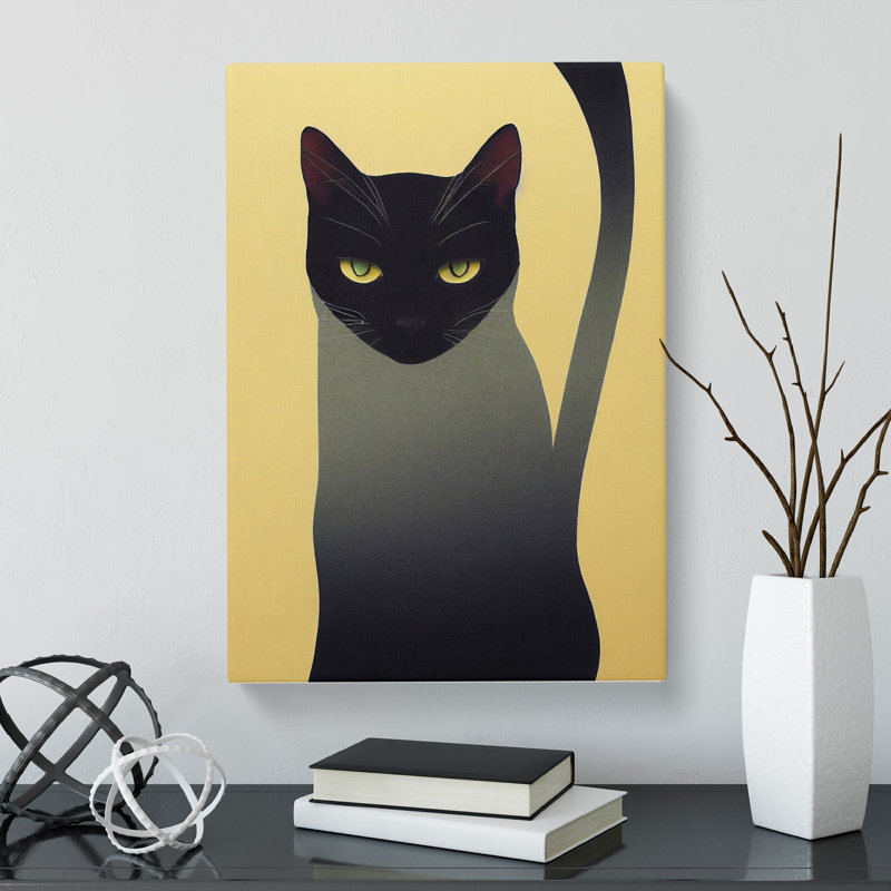 Cat Conceptual - Wrapped Canvas, 50cm H x 35cm W x 3cm D