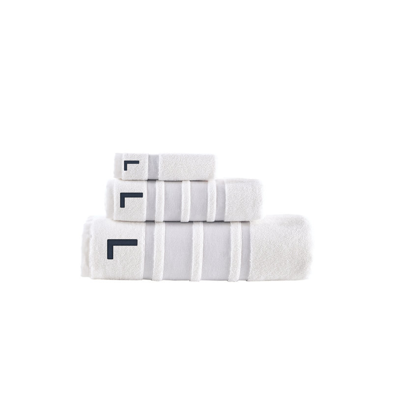 Clarion 3 pcs Towel Set, L, Silver
