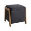 45cm Wide Square Solid Colour Pouffe Ottoman with Storage-1935768725