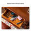 Table de meuble-lavabo brun