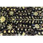 Tapis noir traditionnel Oushak Chobi