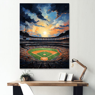 «Stadium In Spotlight Pointillism», peinture I