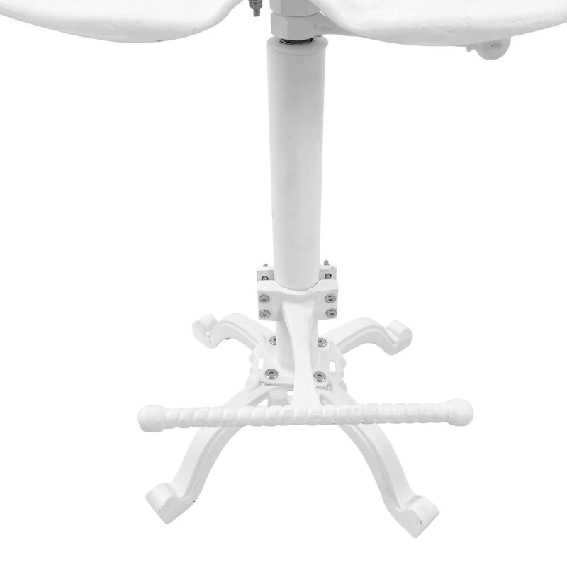 Tabouret de bar 22-33 po Rustic White, Blanc
