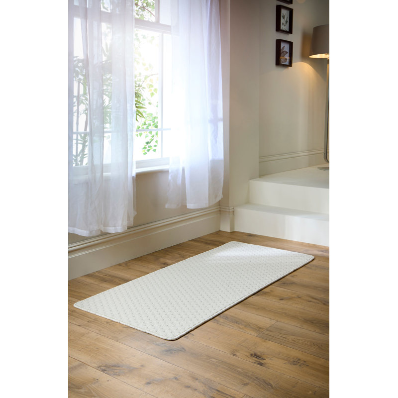 My Mat Sculptured Washable Honeycomb Ivory, Runner 67 x 230cm