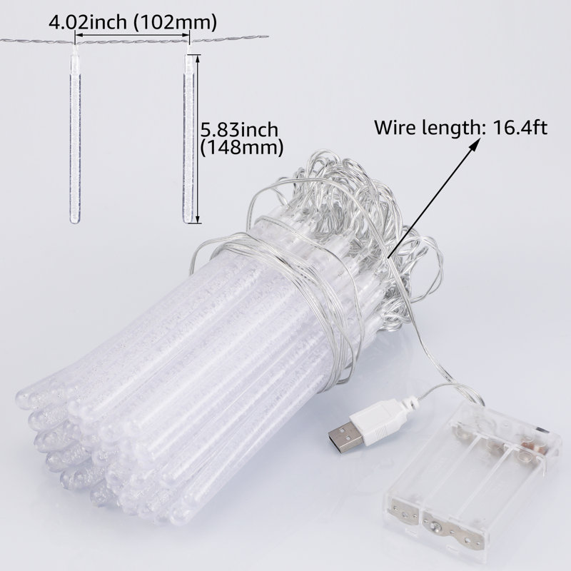 50 ampoules à DEL à DEL pour la maison, la chambre à coucher, la fête, le mariage, les piles et le port USB, multicolore