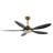 Zerik 52'' Smart Ceiling Fan With 3CCT Dimmable LED Lights And Remote Control, Compatible with Alexa/Google